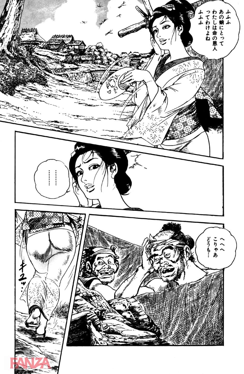 【エロ漫画】時代劇シリーズ 7～白肌涼み～ - ページ010